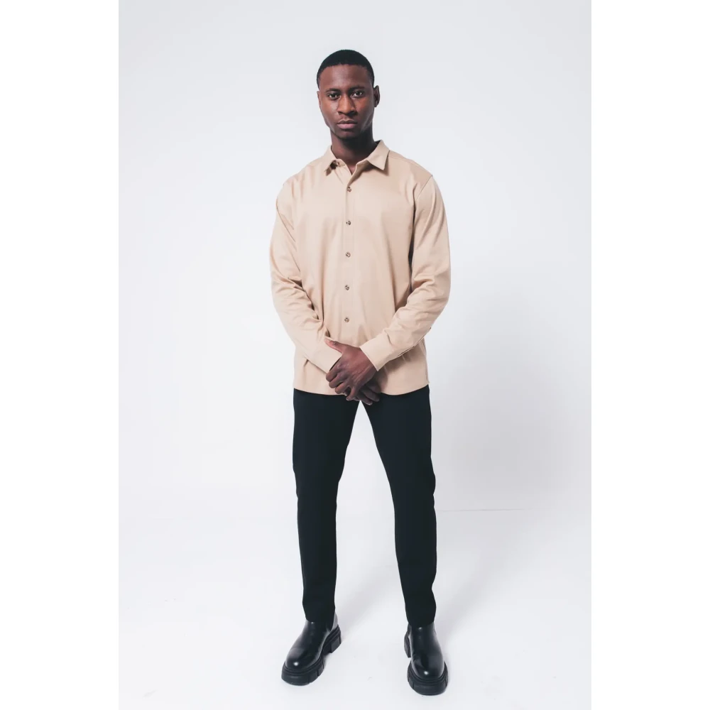 Aeden Marley Sand Shirt Stijlvolle Casual Kleding Beige Heren