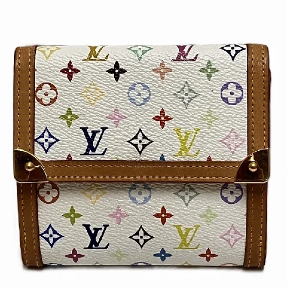 Louis Vuitton Vintage Pre-owned Canvas wallets White Dames