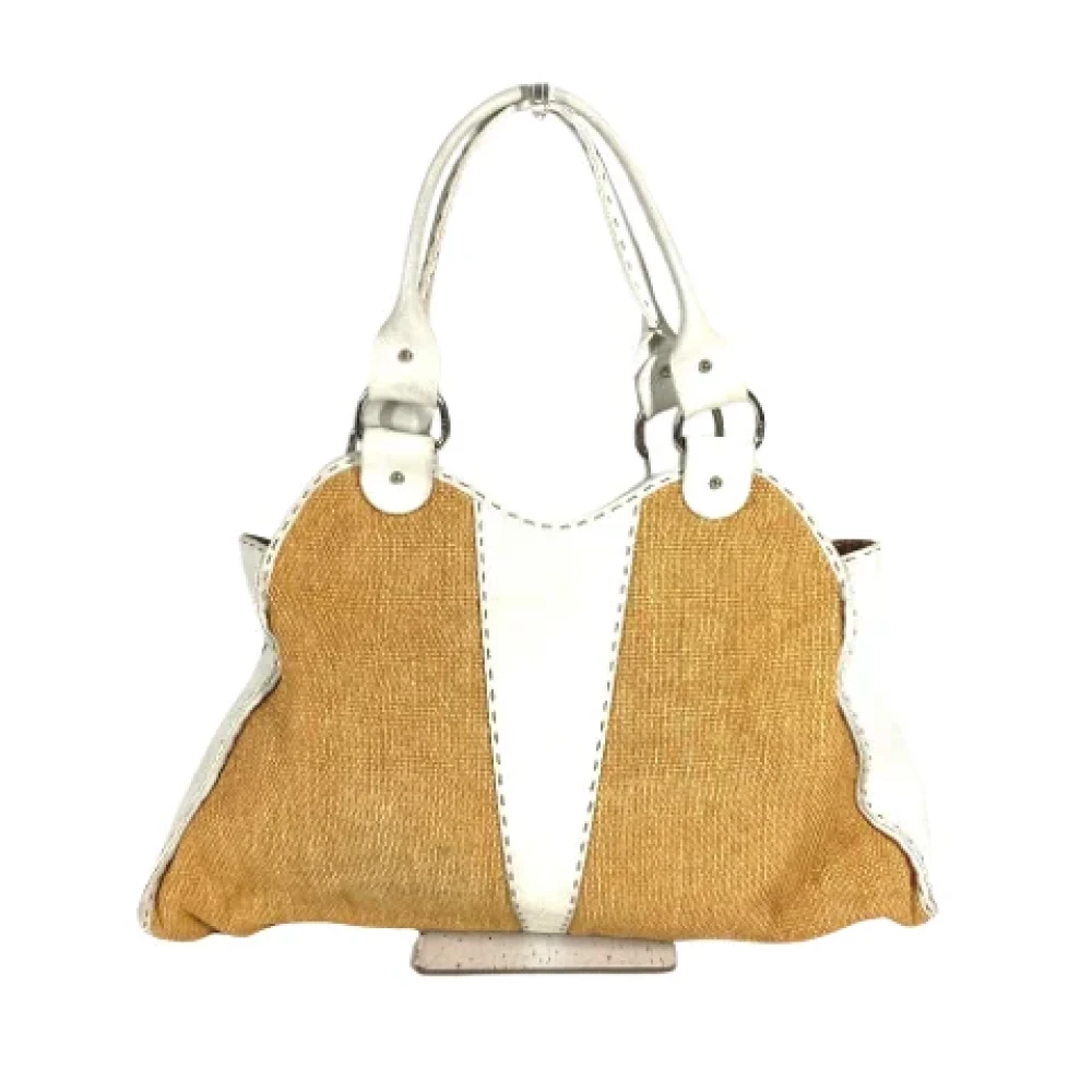 Fendi Vintage Pre-owned Fabric fendi-bags Beige Dames