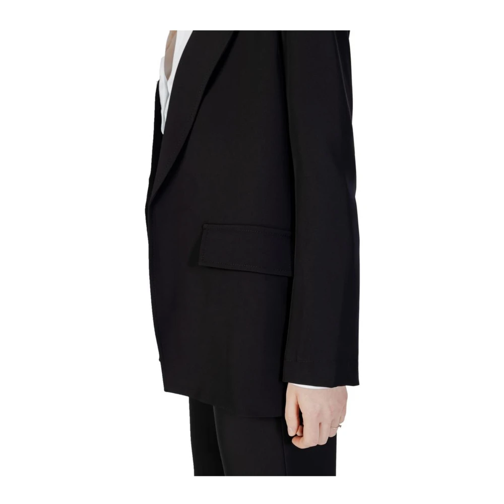 Sandro Ferrone Polyester Blazer Dames Jas Collectie Black Dames