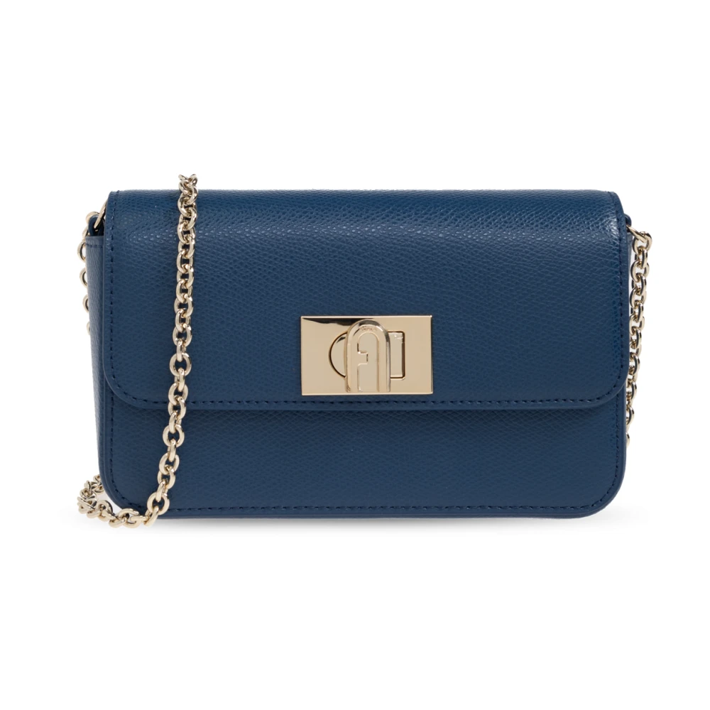 Furla Blå 1927 Mini Axelremsväska