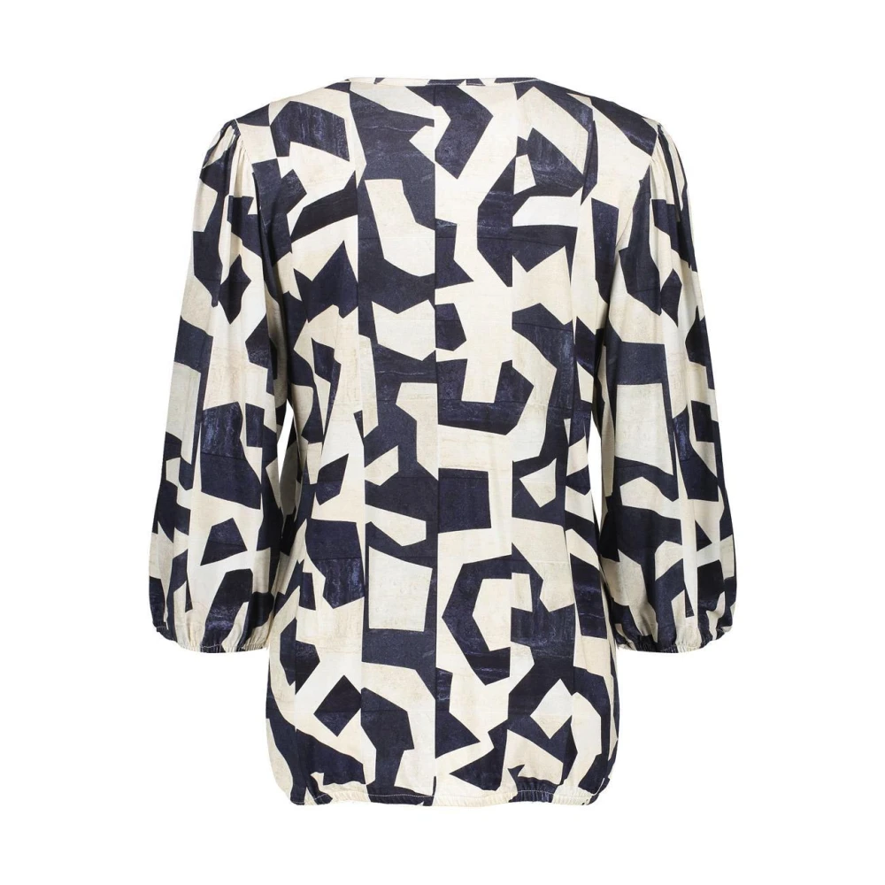 Geisha Navy Sand Top Shirt Blue Dames