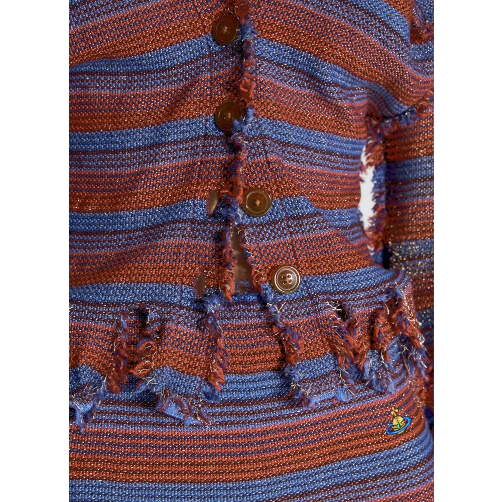 Vivienne Westwood Gestreepte Gebreide Vest met Kwastzoom Multicolor Dames