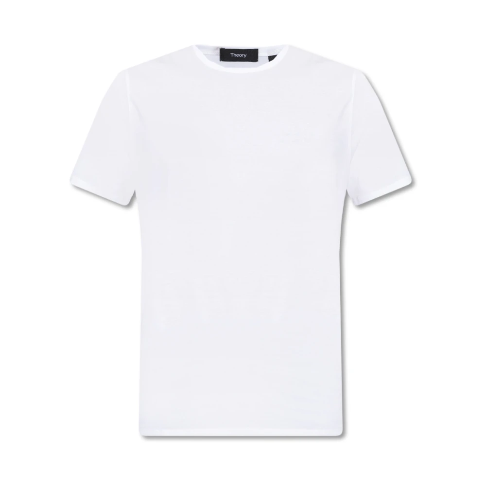 Theory Katoenen T-shirt White Heren