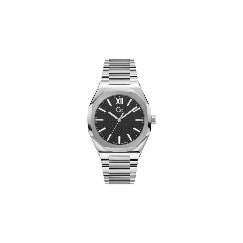 Guess Men's Gray Stainless Steel Dress Watch