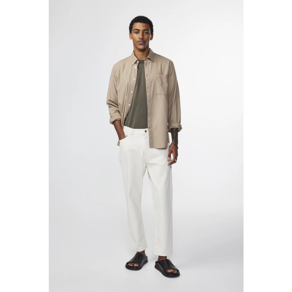 Nn07 Trousers White Heren