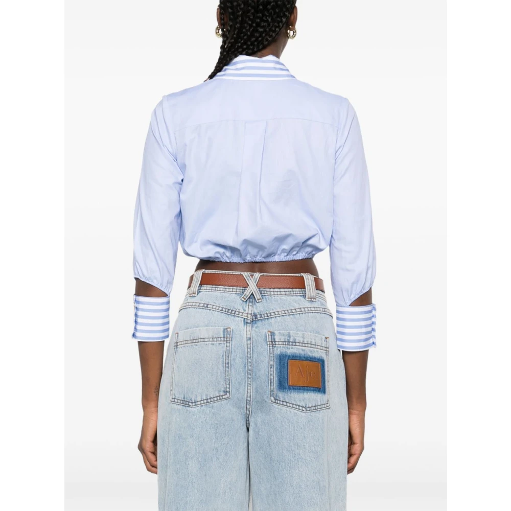 Elisabetta Franchi Stijlvolle Blouse Collectie Blue Dames