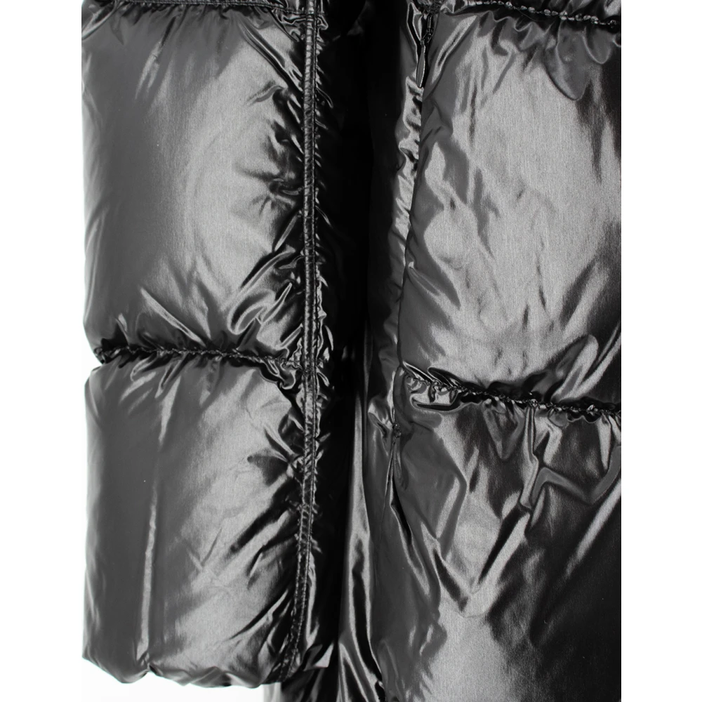 Parajumpers Lange Donsjas met Verstelbare Capuchon Black Dames