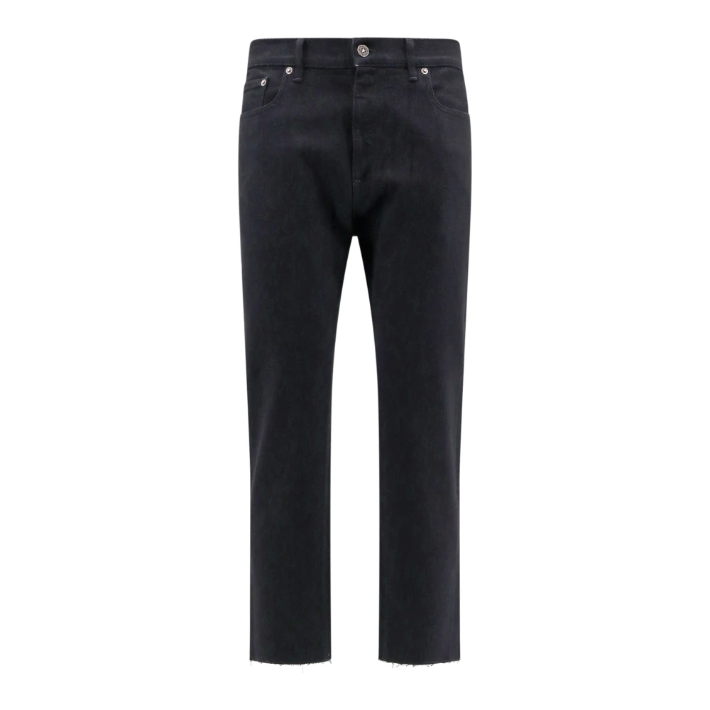 Golden Goose Zwarte Denim Slim Fit Broek met Metalen Sterren Black Heren