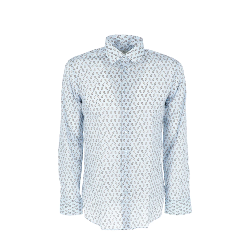 ETRO Casual Katoenen Overhemd voor Mannen Blue Heren