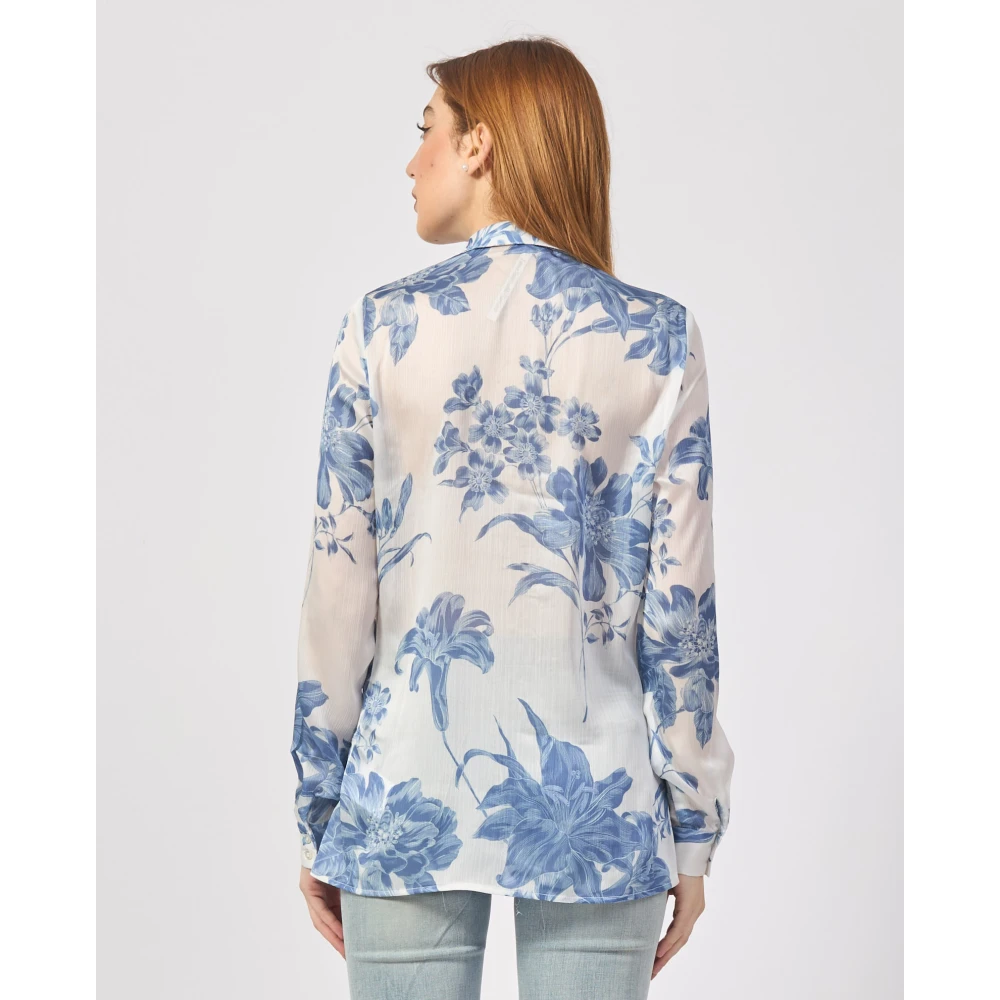 Guess Bloemenprint knoopshirt Multicolor Dames