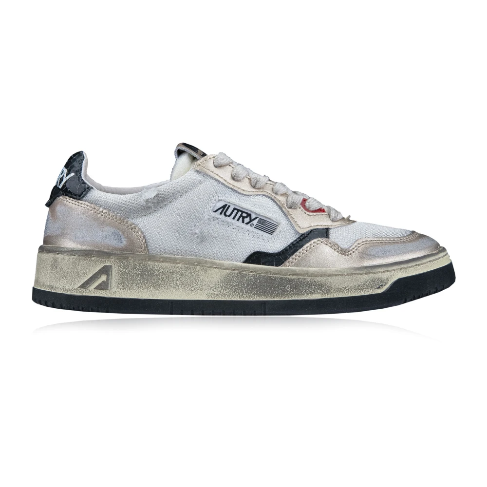Autry Dames Sneakers met Veters en Leren Details Dames Schoenen Veelkleurig Multicolor