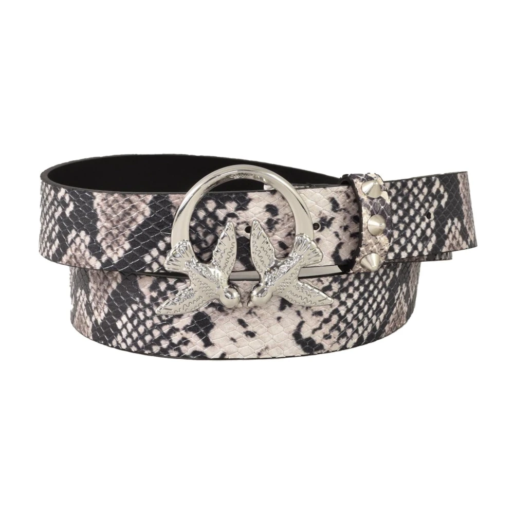 Pinko Leren Riem 100% Pelle Multicolor Dames