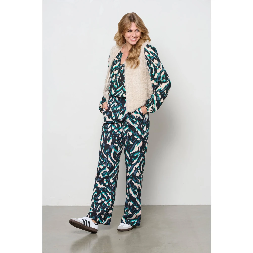&Co Woman Wijde Broek Zomerse Stijl Multicolor Dames