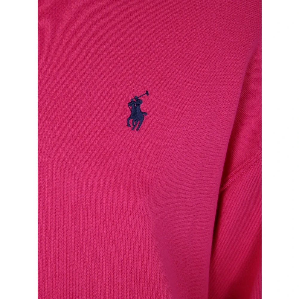 Polo Ralph Lauren Fuchsia trui met exclusieve ponyborduursel Pink Dames