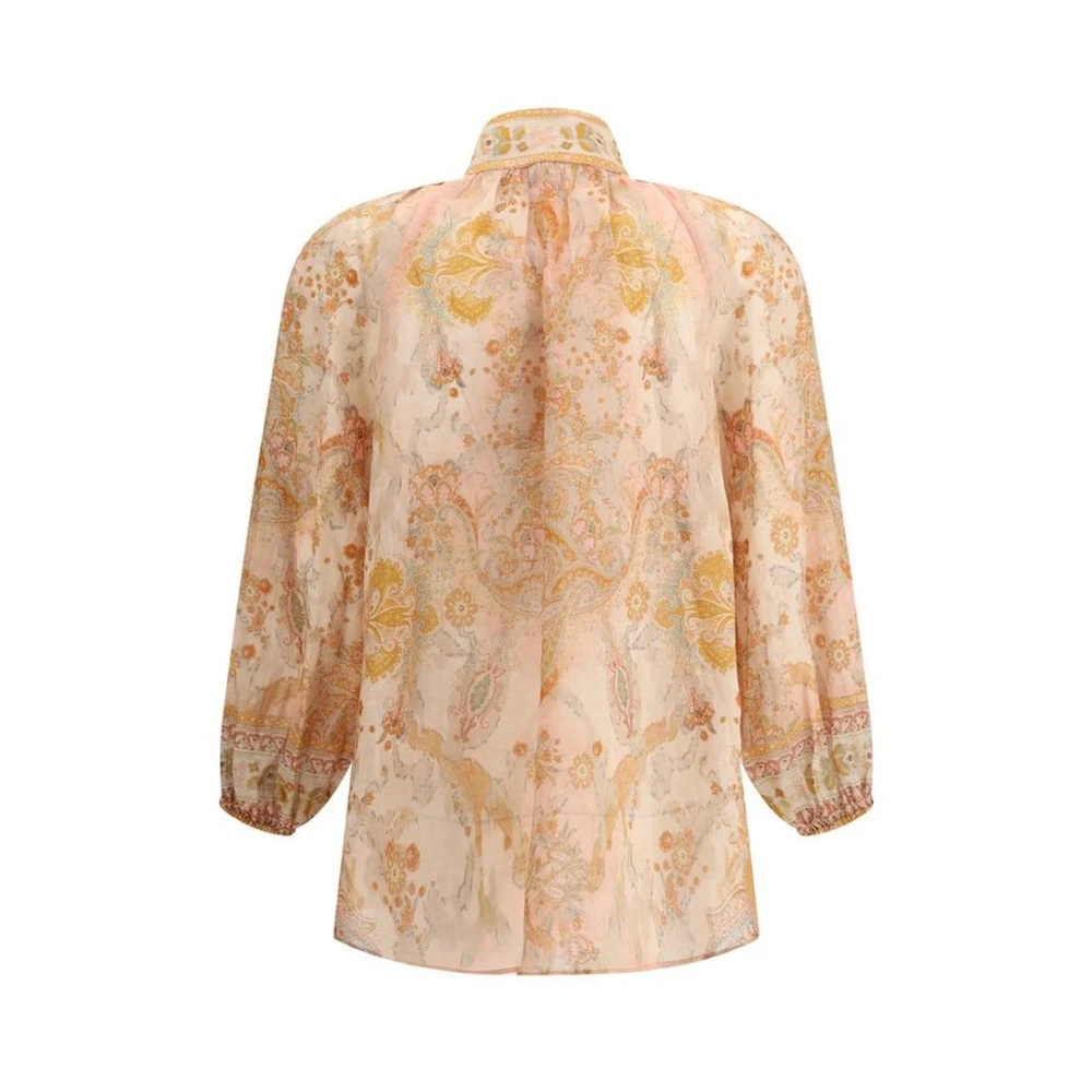 Zimmermann Paisley Print Billow Shirt Multicolor Dames
