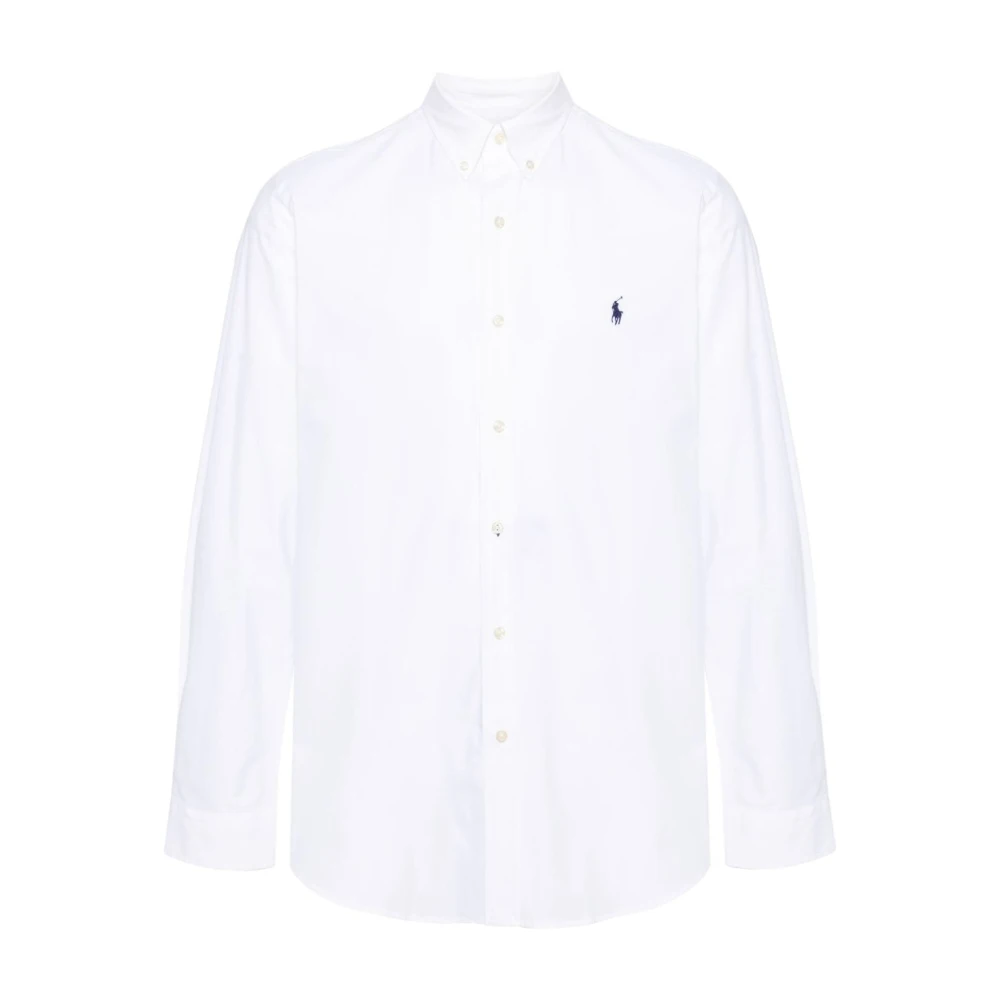 Polo Ralph Lauren Broderad Pony Vit Skjorta White, Herr