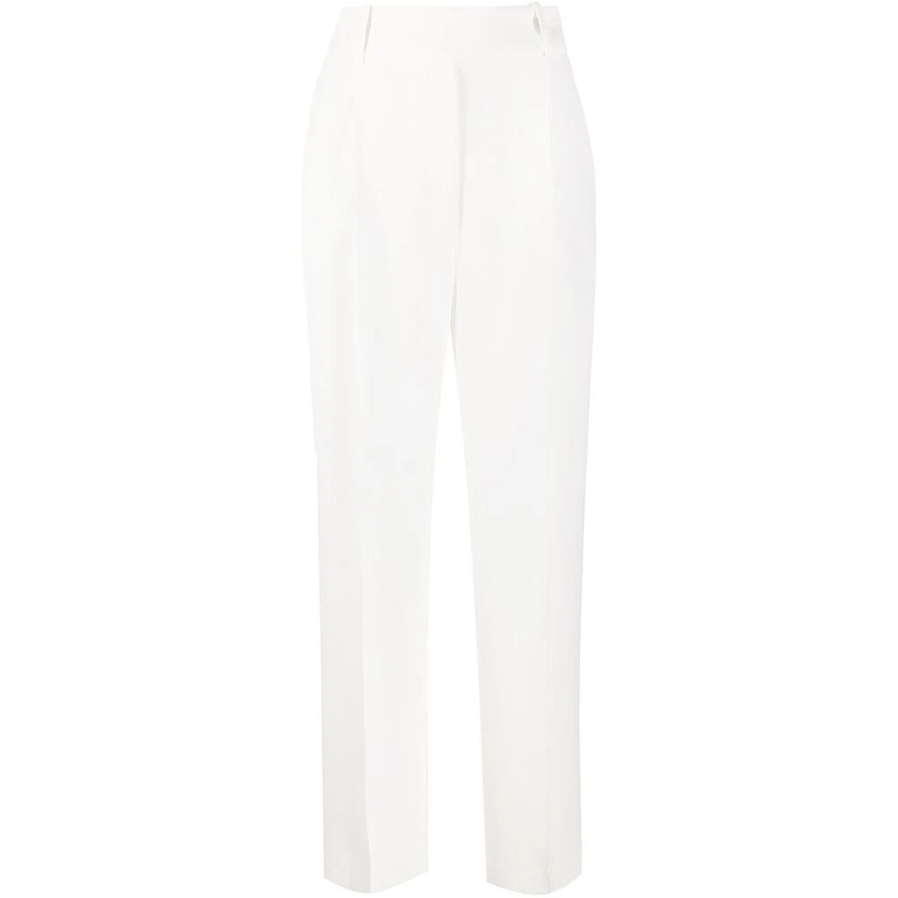 Ermanno Scervino Witte hoge rechte broek White Dames