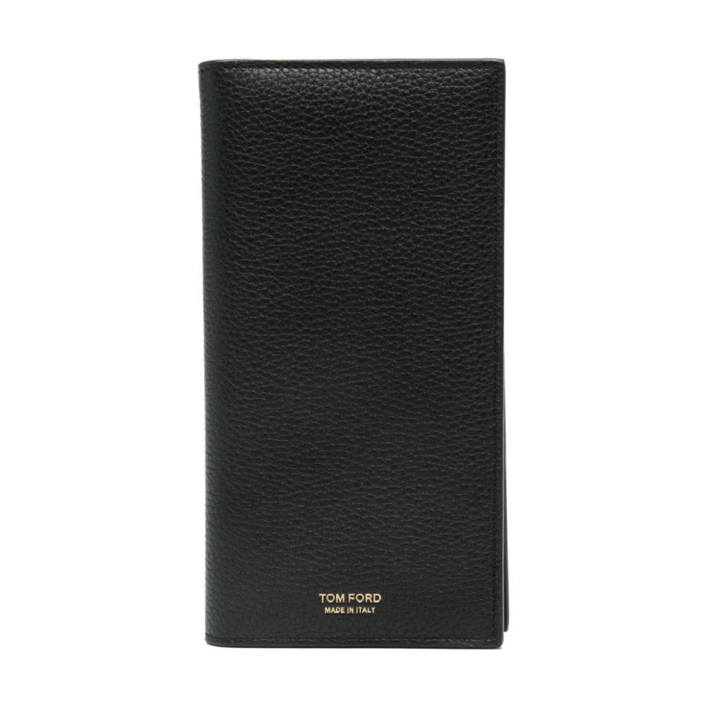 Tom Ford Zwarte Leren Portemonnee Stijlvolle Herenaccessoire Black Heren