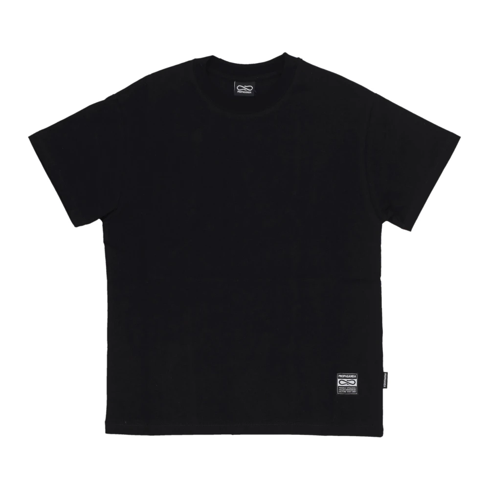 Propaganda Zwarte heren T-shirt met logoprint Black Heren
