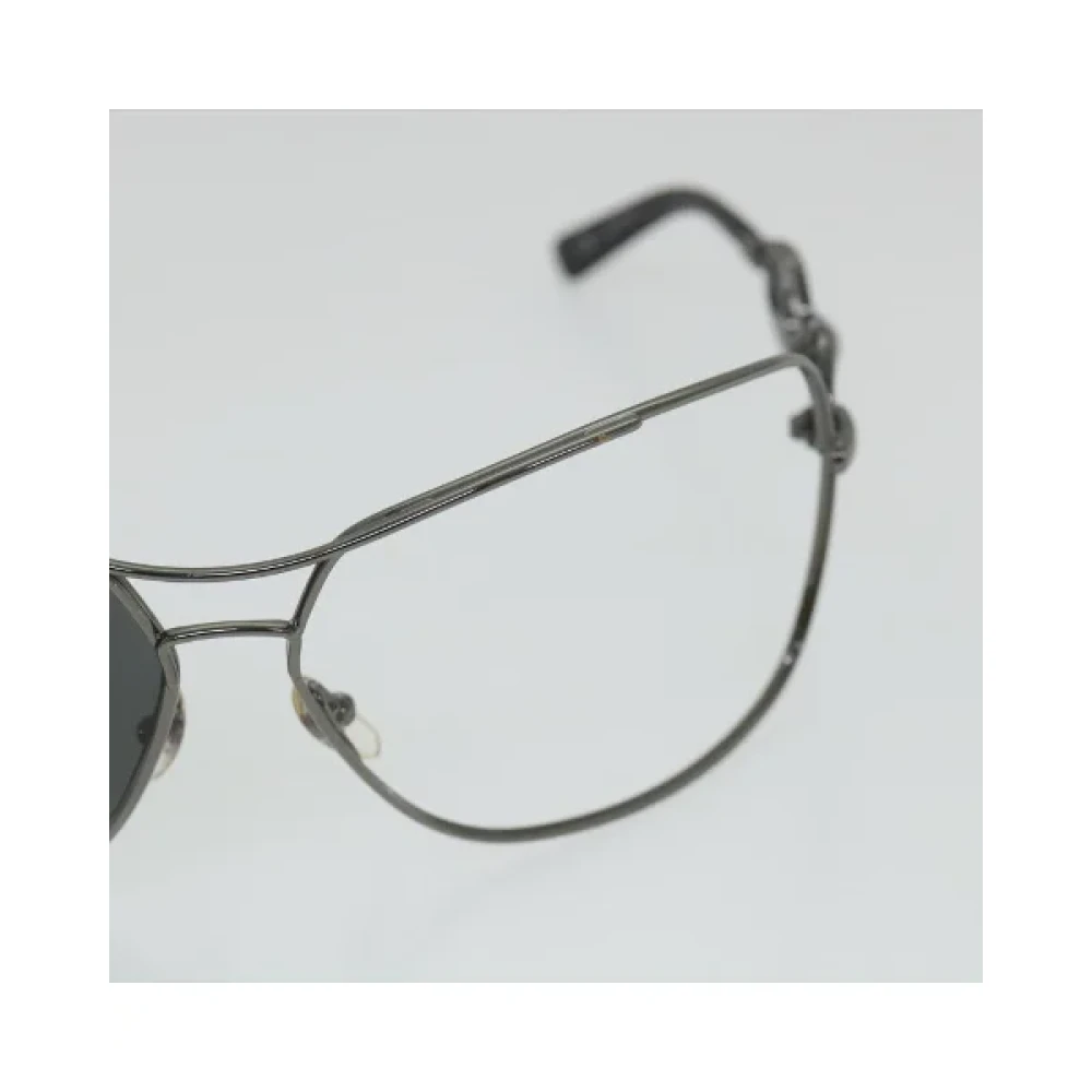 Gucci Vintage Pre-owned Metal sunglasses Black Dames