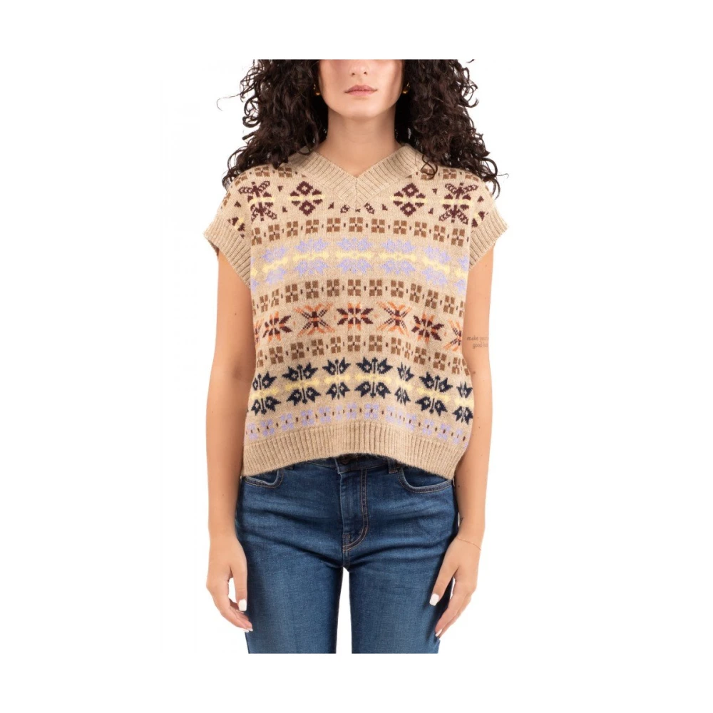 Weekend Damesvest voor uitjes Brown Dames