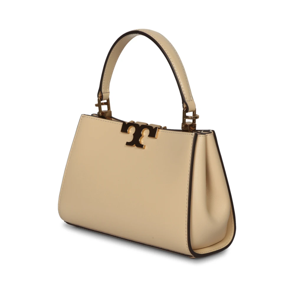 TORY BURCH Eleanor Mini Leren Handtas Beige Dames