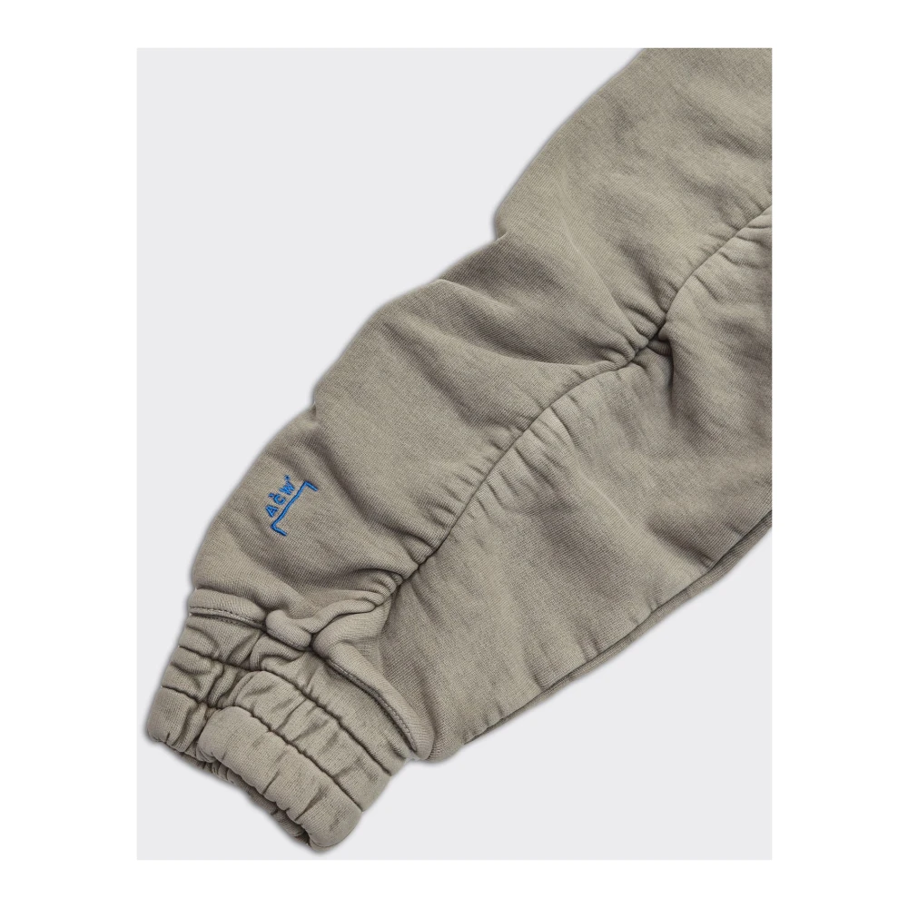A-Cold-Wall Zwart Gewassen Crewneck Sluier Green Heren