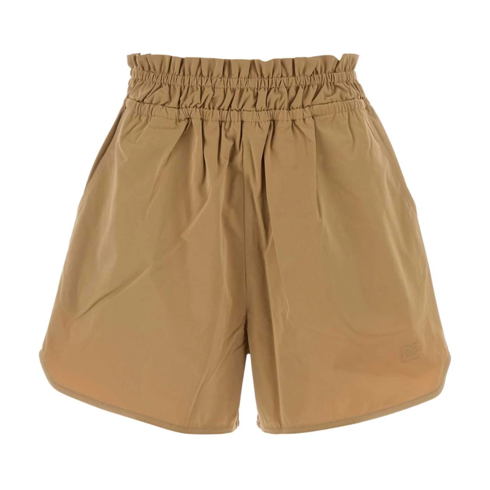 Ganni Stijlvolle Camel Polyester Shorts Brown Dames