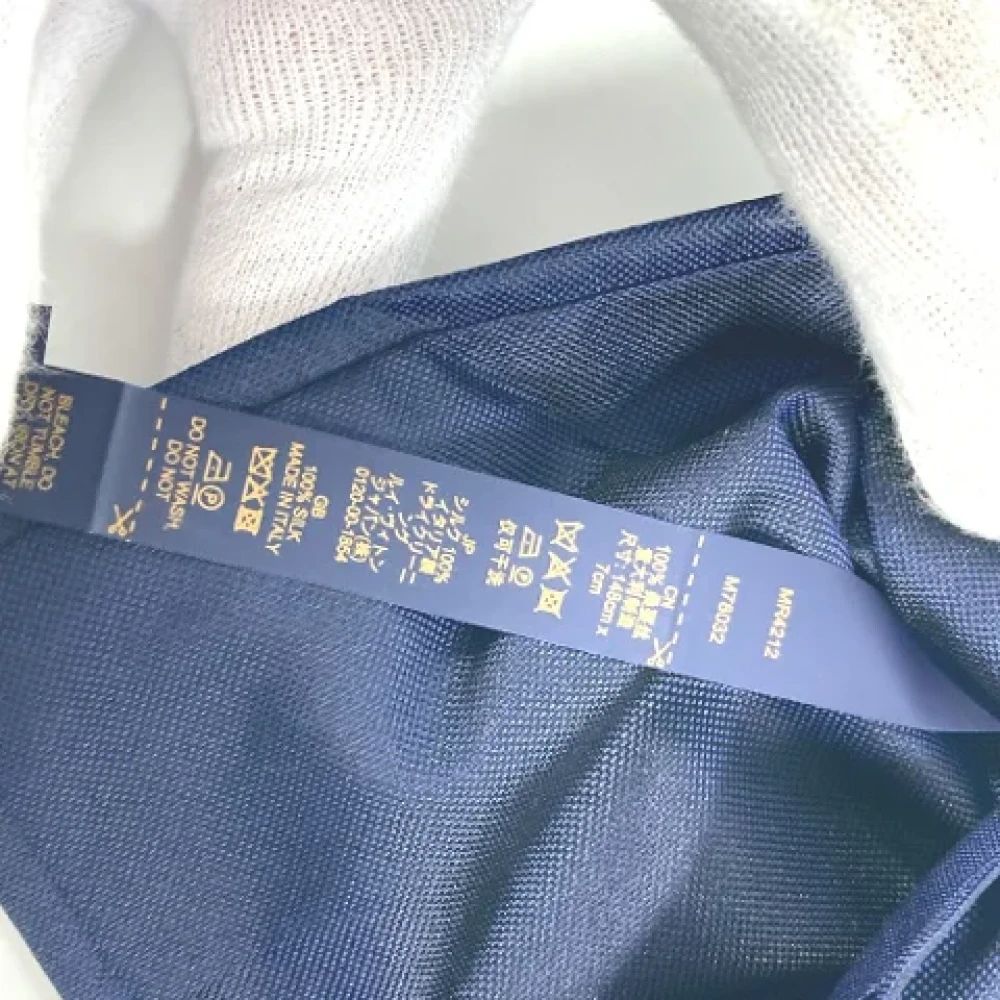 Louis Vuitton Vintage Pre-owned Silk home-office Blue Heren