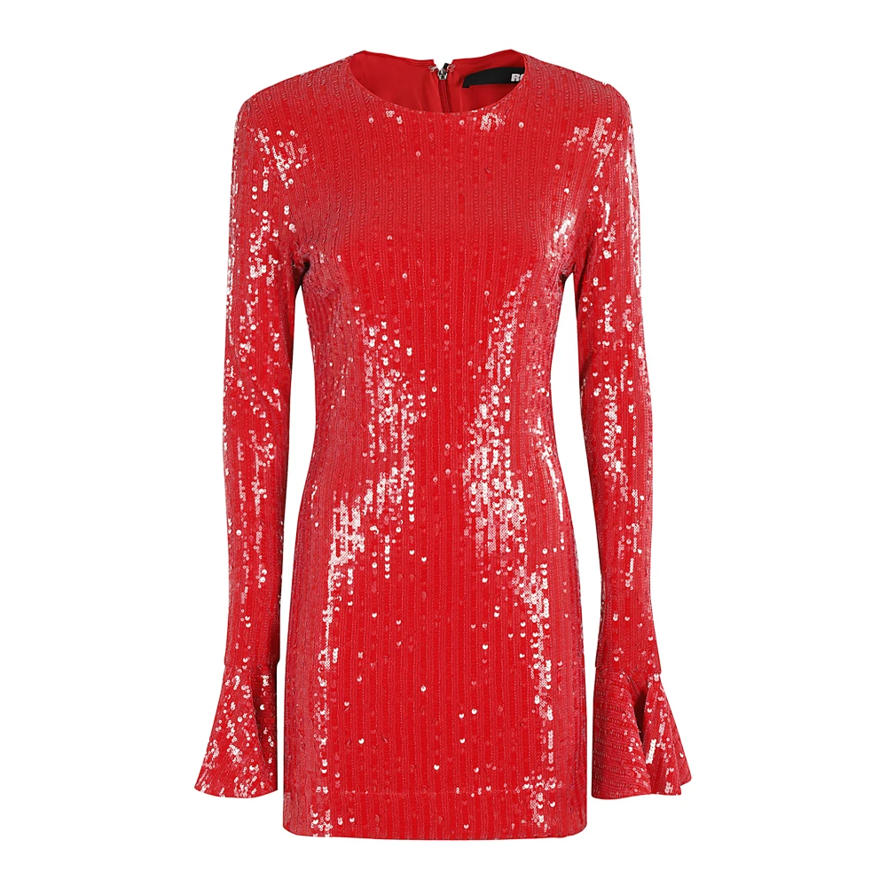 Rotate Birger Christensen Sparkle Mini Jurk Red Dames