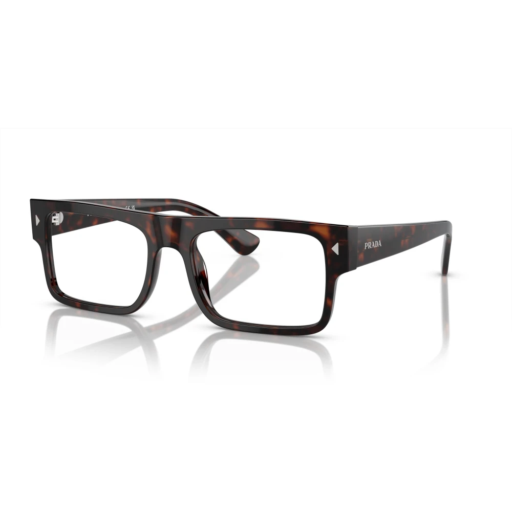 Prada Stijlvolle brilmonturen in Havana kleur Brown Unisex