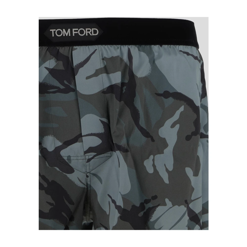 Tom Ford Zijden Boxershorts Green Heren
