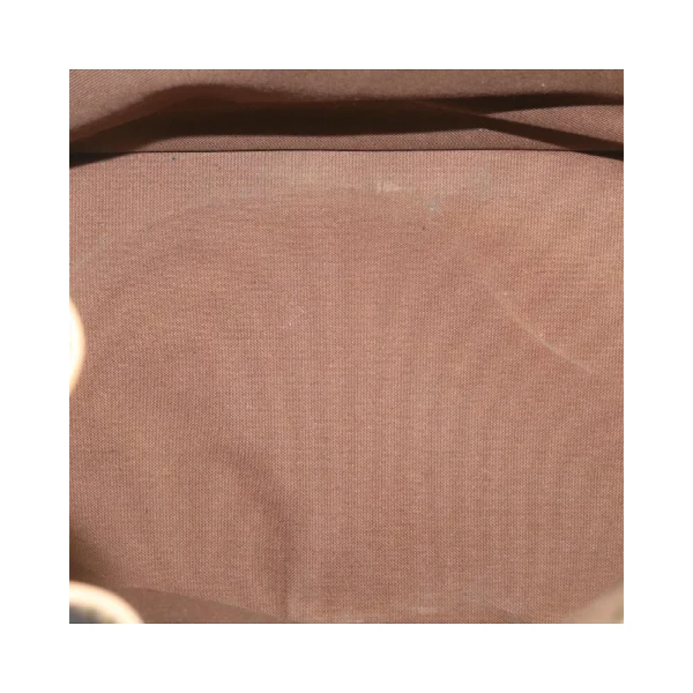 Louis Vuitton Vintage Gianni Versace Zwarte Patent Leren Handtas Brown Dames