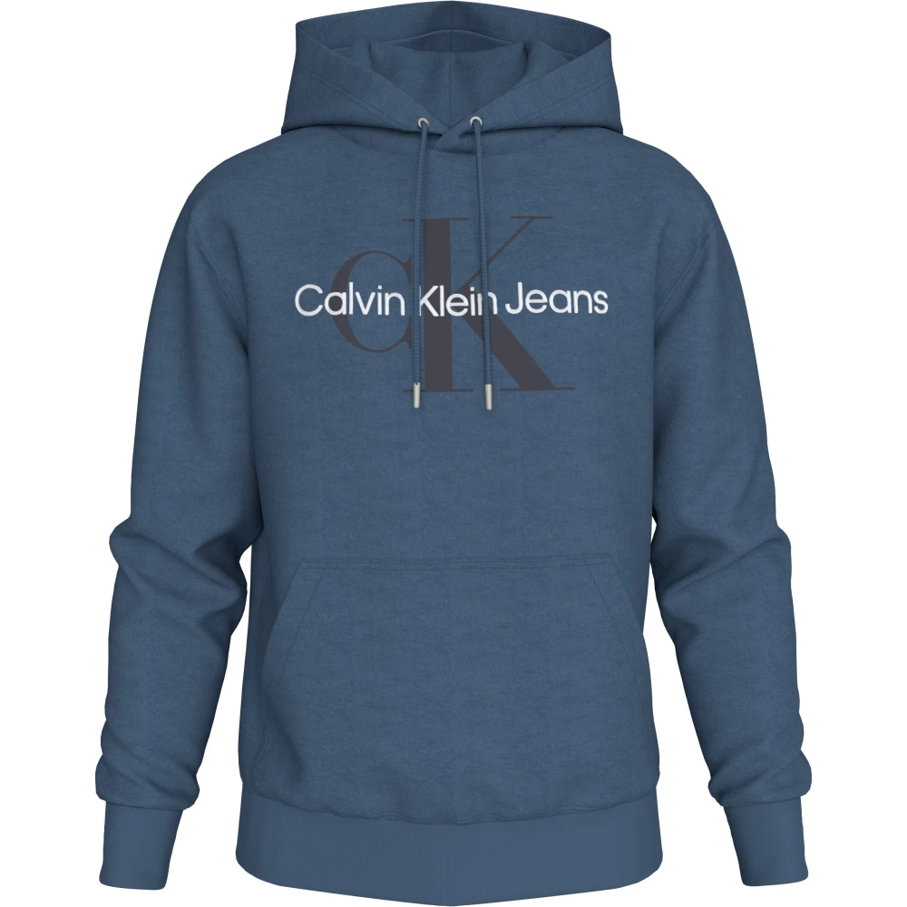 Calvin Klein Blauwe Sweaters Slip On Regular Fit Blue Heren