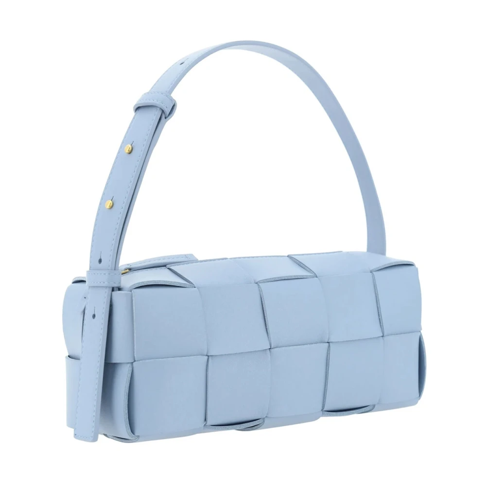 Bottega Veneta Kleine Baksteen Cassette Tas Blue Dames