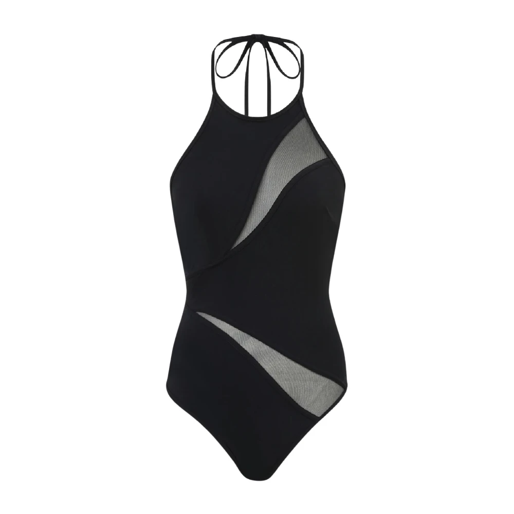 Zimmermann Women's Black Swimsuits, S, Mesh One-Piece Swimsuit