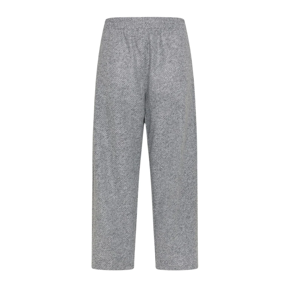 Seventy Rechte Elastische Gebreide Broek Gray Dames