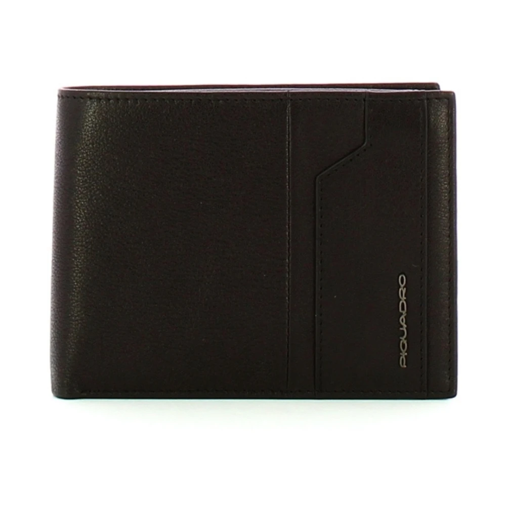 Piquadro Men's Black Wallets & Cardholders, One Size, Rfid Wallet With Coin Pocket Kobe