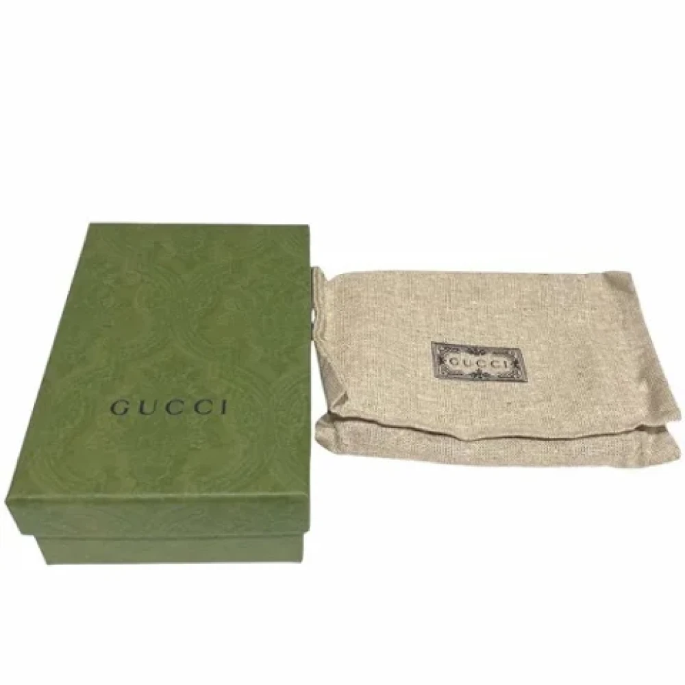 Gucci Vintage Pre-owned Leather wallets Beige Dames