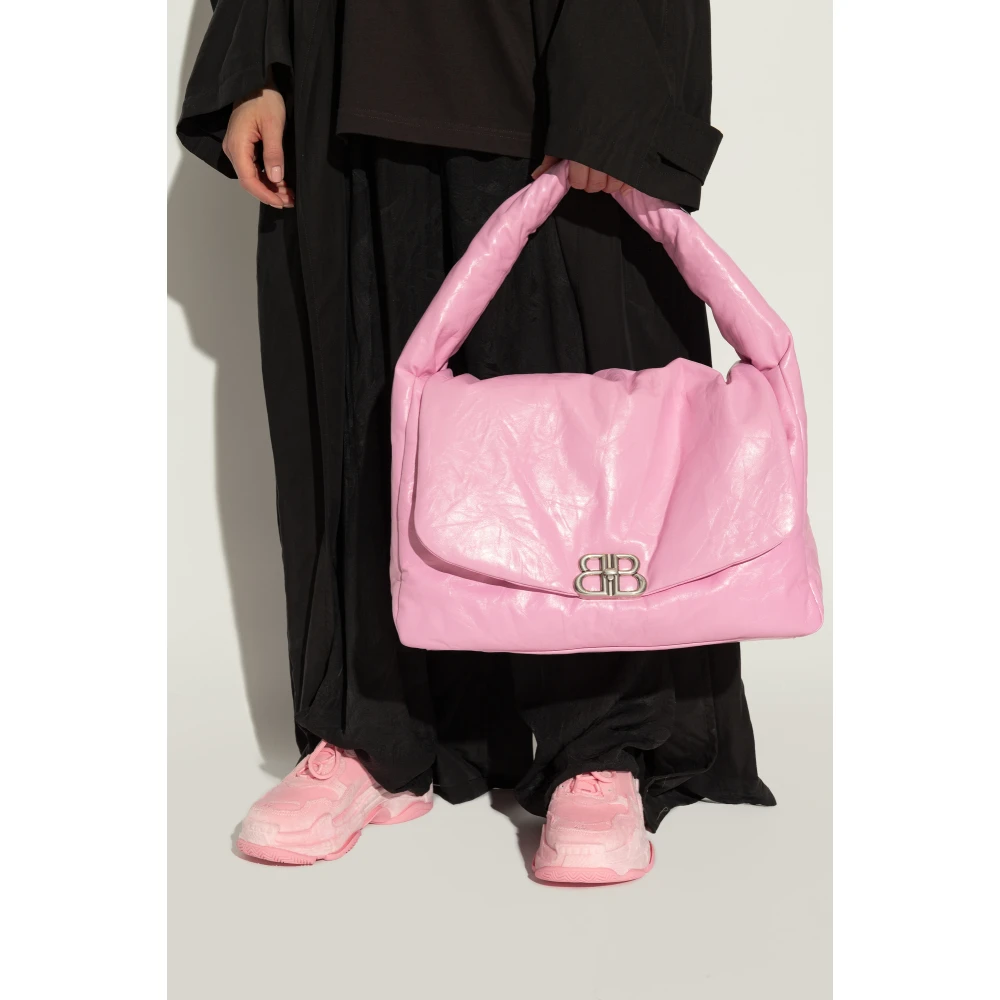 Balenciaga Monaco Large Sling Schoudertas Pink Dames