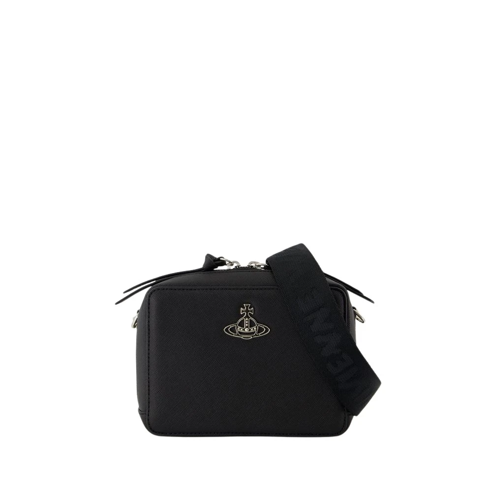 Vivienne Westwood Zwarte Camera Crossbody Tas Black Dames
