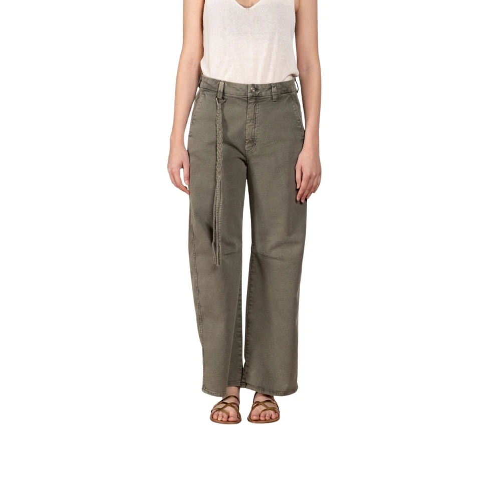 Mason's Femme Vert - Valerie Balloon Fit Denim Pants - Jeans - Taille: 38 Fr