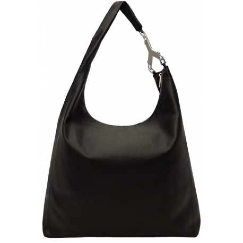 Rick Owens Zwarte leren Cerberus tas metalen sluiting Black Dames