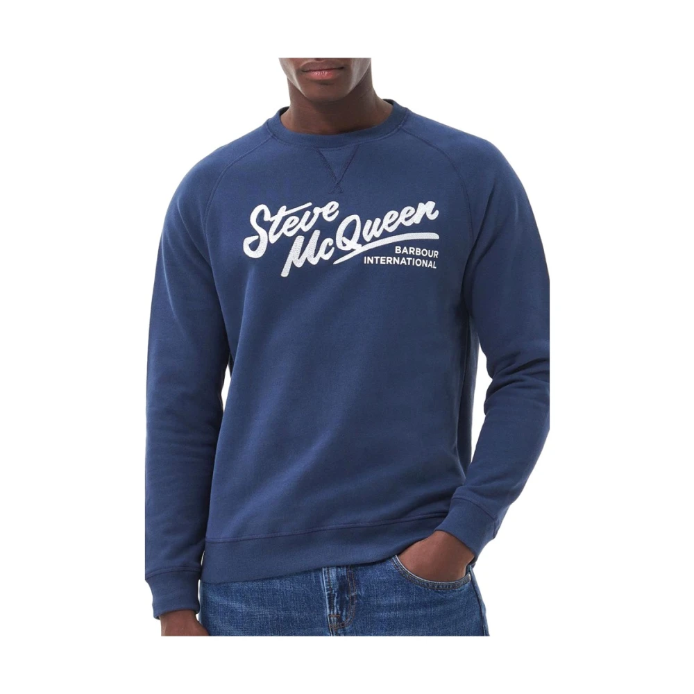 Barbour Frankie Crew Sweatshirt Blue Heren
