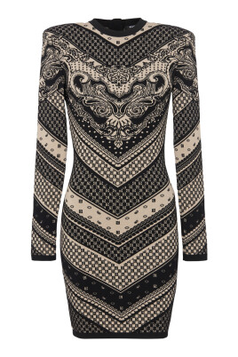 robe-courte-en-maille-monogramme-et-paisley