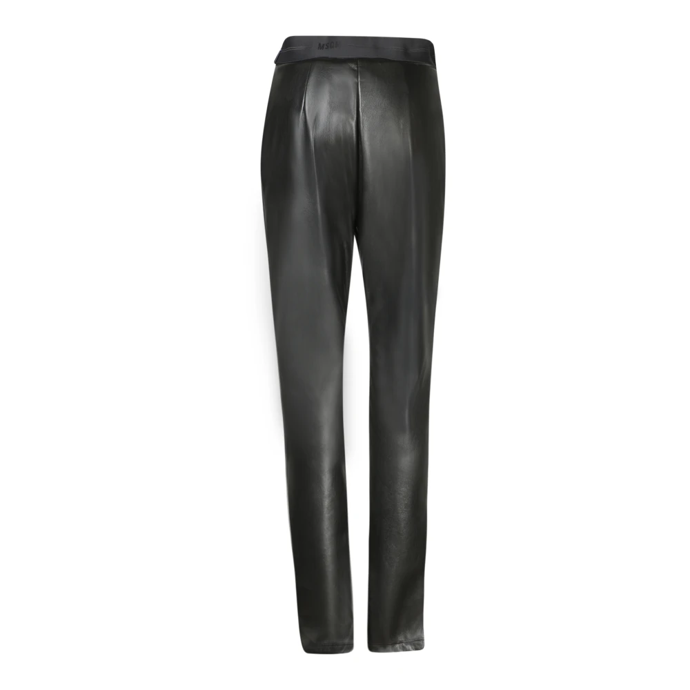 Msgm Zwarte Broek voor Vrouwen Black Dames