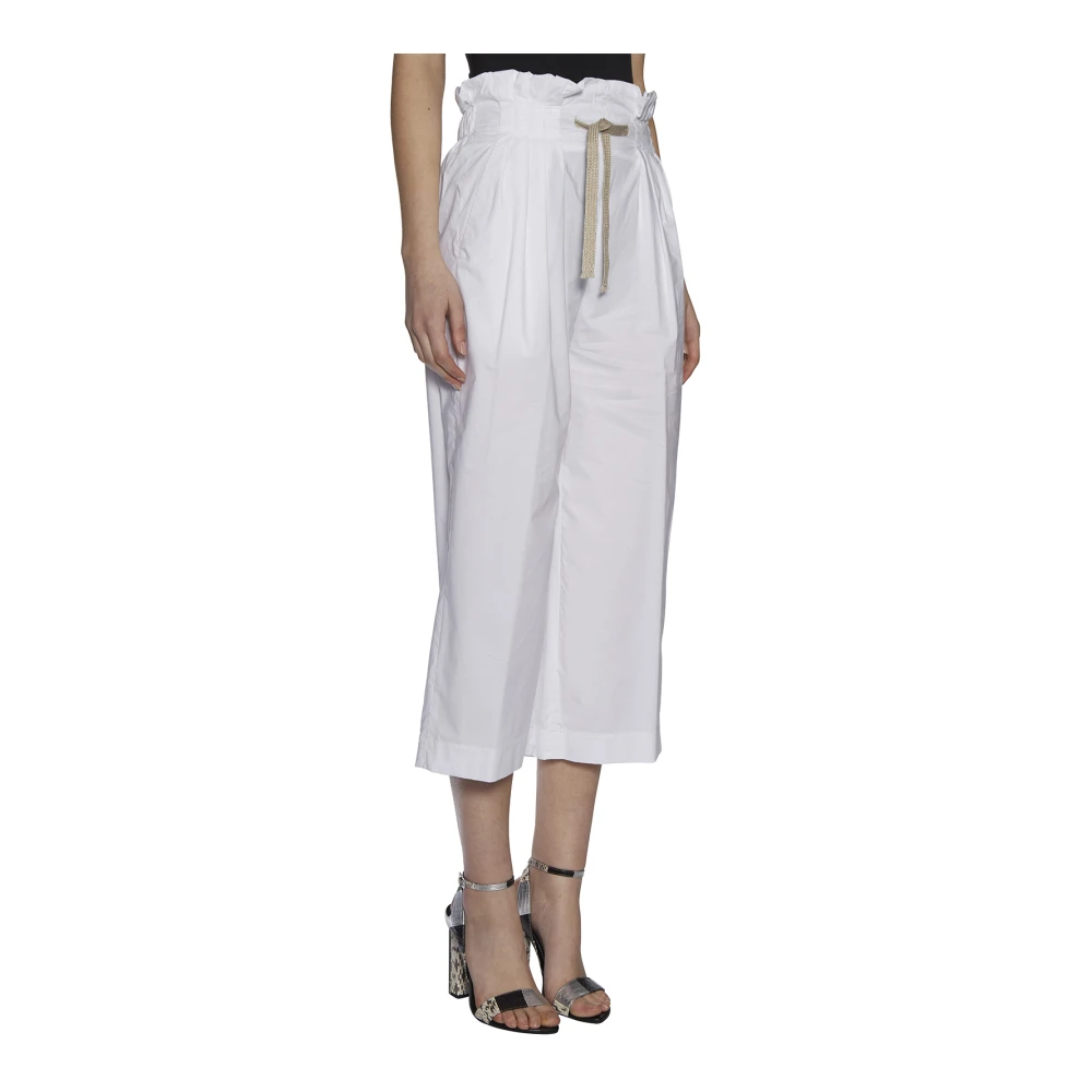 Dondup Cropped Broek Mod.Iole White Dames