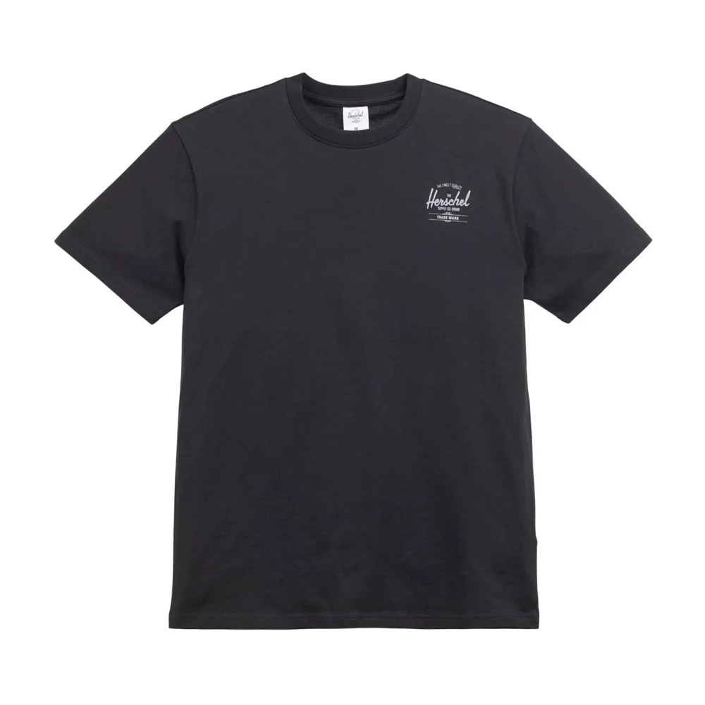 Herschel Klassiek Logo T-shirt Zwart Wit Black Heren