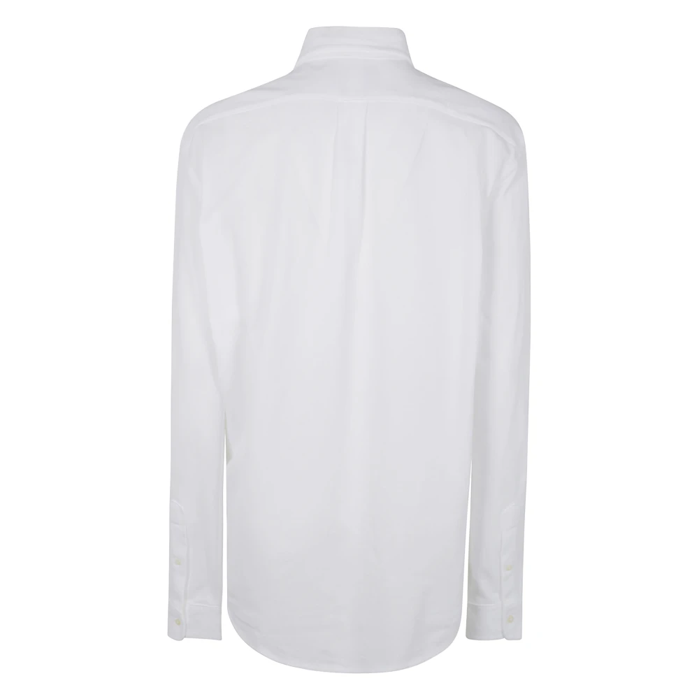 Polo Ralph Lauren Lange mouw sportshirt White Heren